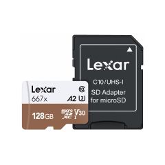 Lexar Pro 667X microsdXC/SDXC 128GB + adapter