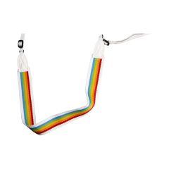 Polaroid Camera Strap Flad Rainbow Hvid  