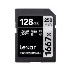 Lexar Professional 1667X SDXC 128GB UHS-II V60 250MB/s