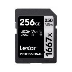 Lexar Professional 1667X SDXC 256GB UHS-II V60 250MB/s