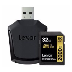 Lexar Professional 2000X SDHC 32GB UHS-II + Læser